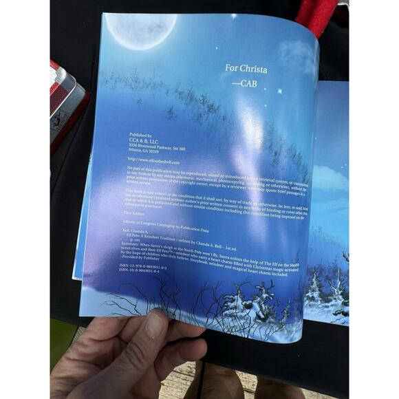 Elf Pets A Reindeer Tradition Chanda A. Bell First Edtion Elf On The Shelf Story - Picture 6 of 7